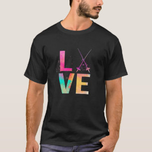 Farbenfrohe Fencing Mama Geschenke Fencing T Shirt