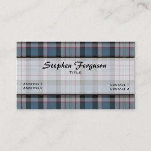 Farbenfrohe Ferguson Karierte Custom Business Card Visitenkarte
