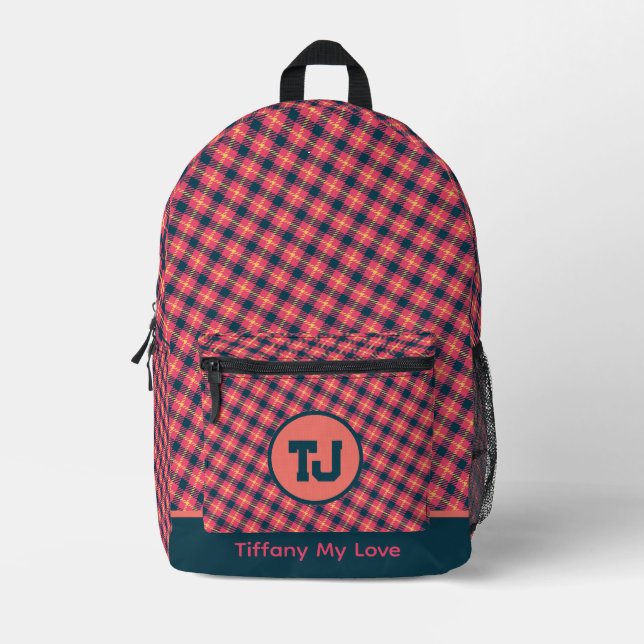 Farbenfrohe Ferien Gönnergeschenk Rucksack für sie (Vorderseite)