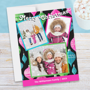 Farbenfrohe Feste 3 FotoCollage Feiertagskarte