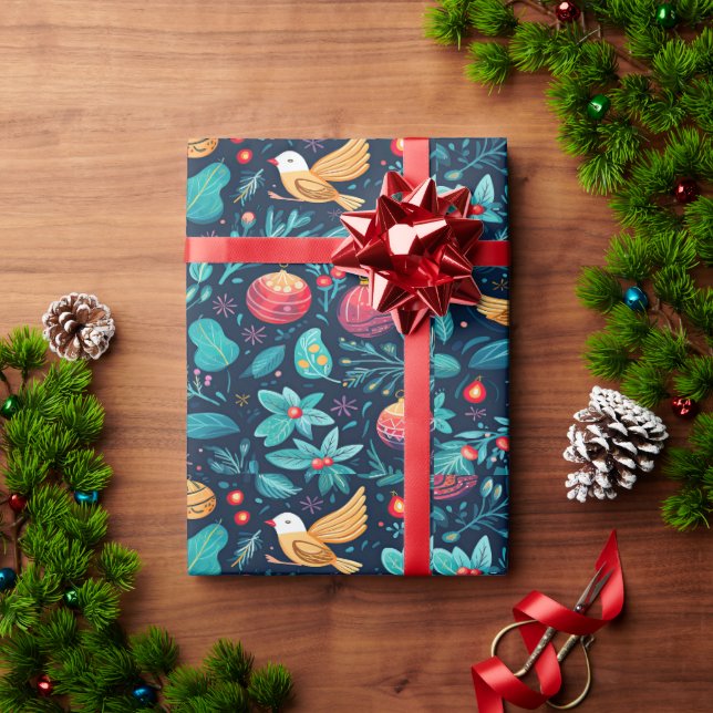 Farbenfrohe Festtagsverpackung Geschenkpapier (Feiertagsgeschenk)