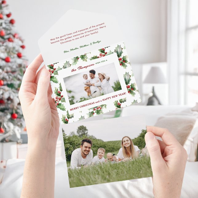 Farbenfrohe Festung Fett Weihnachten Heiliges Foto All In One Einladung (Von Creator hochgeladen)