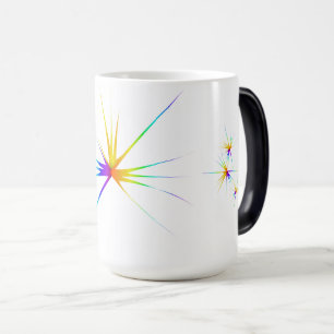 Farbenfrohe Feuerwerke Verwandlungstasse