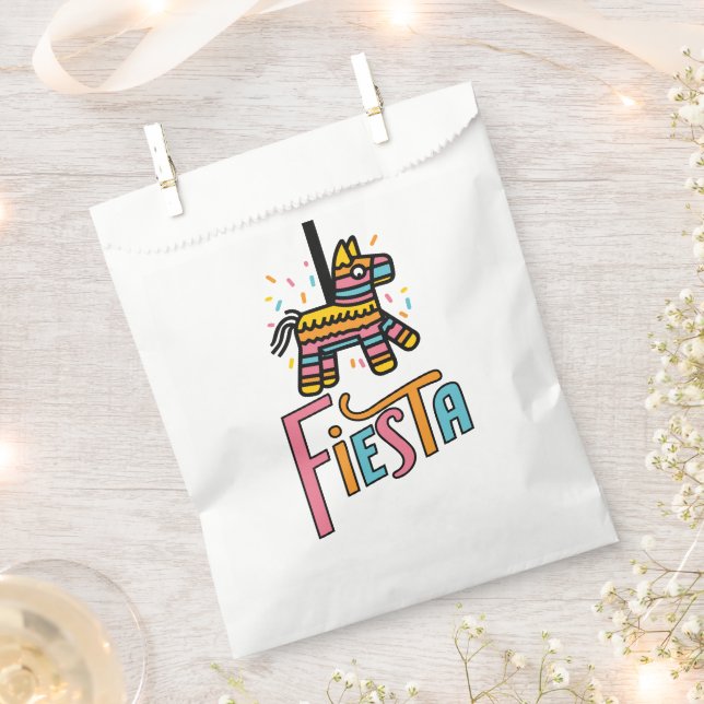 Farbenfrohe Fiesta Piñata Geschenktütchen (Ausgeschnitten)