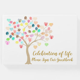 Farbenfrohe Fingerabdruckstruktur mit Herz fügen F Gästebuch