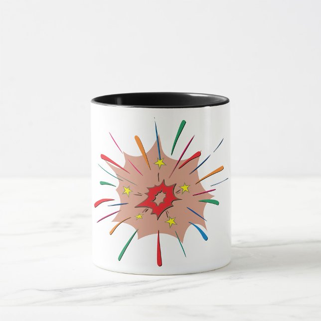 Farbenfrohe Fireworks-Tasse Tasse (Von Creator hochgeladen)
