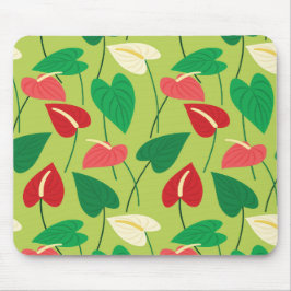 Farbenfrohe Flamingo-Blume Mousepad