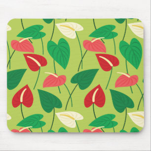 Farbenfrohe Flamingo-Blume Mousepad