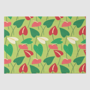 Farbenfrohe Flamingo-Blume Seidenpapier
