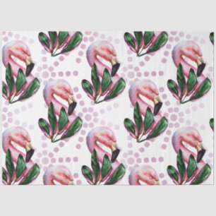 Farbenfrohe Flamingo Serie Design 1 Seidenpapier