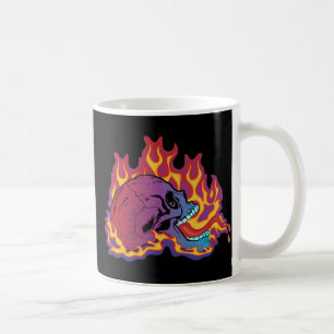Farbenfrohe Flammenbrille Tasse