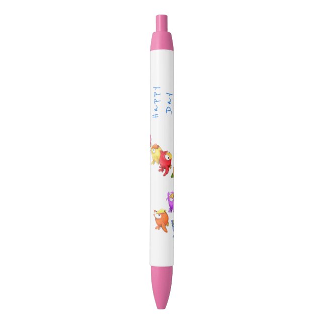 Farbenfrohe Fliegenpfeifen Kugelschreiber (Vorderseite Vertikal)