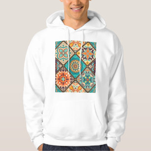 Farbenfrohe Fliesen aus Fliesen: islamische Motive Hoodie
