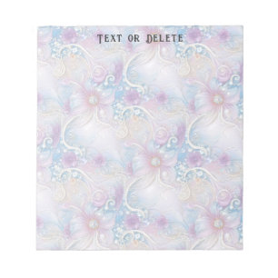 Farbenfrohe florale Frühlingsbeizen Notepad Notizblock