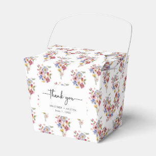 Farbenfrohe Florale Hochzeit Geschenkschachtel