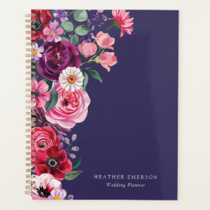 Farbenfrohe Florale Hochzeit Planer