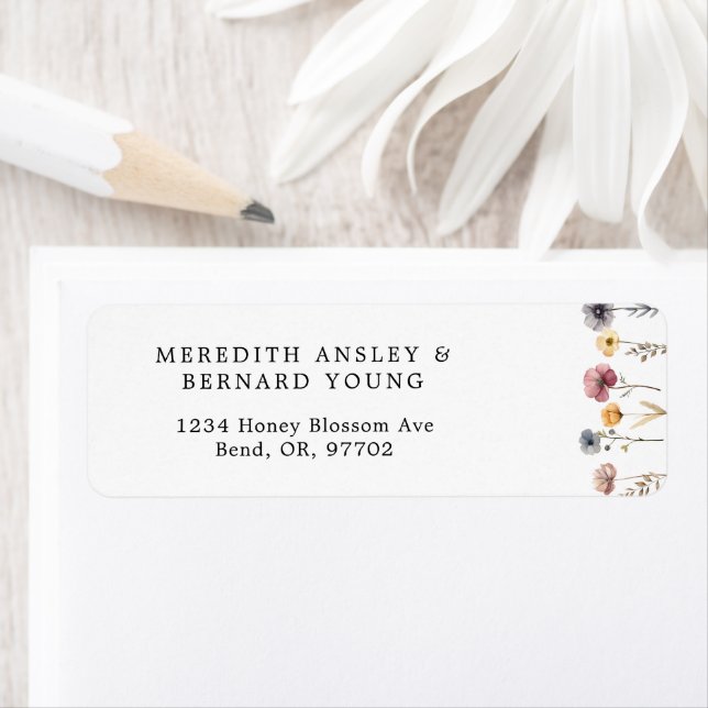 Farbenfrohe florale Hochzeitserklärung (Insitu)