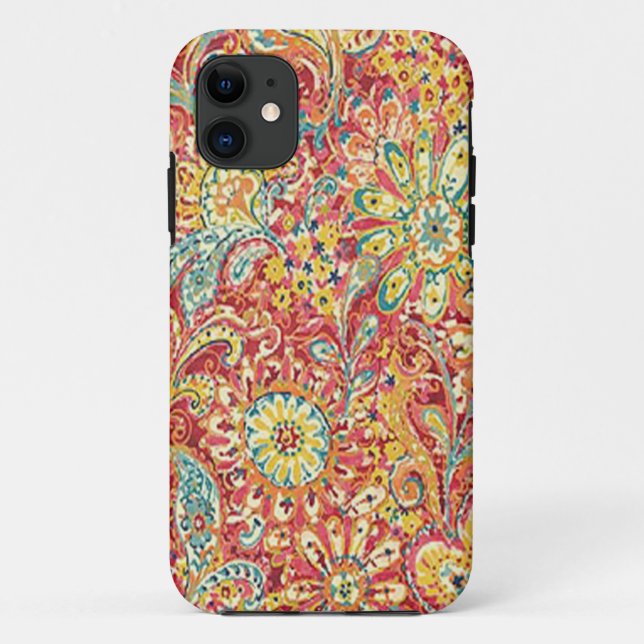 Farbenfrohe florale iPhone 5G Fall Case-Mate iPhone Hülle (Rückseite)