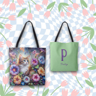 Farbenfrohe, florale Katzenkleidung