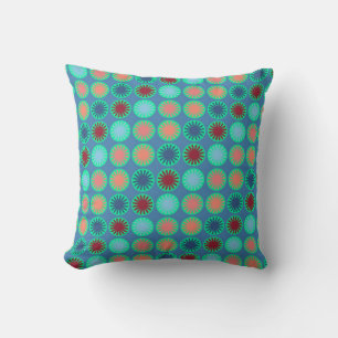 Farbenfrohe florale Moderne Geometrie Muster Kissen