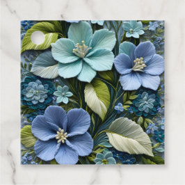 Farbenfrohe florale Needlepoint Art-Geschenk-Tags Geschenkanhänger