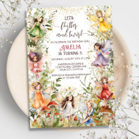 Farbenfrohe florale Pixie Fairies & Mushrooms Gebu