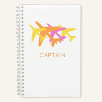 Farbenfrohe Flugzeuge rosa gelb orange CAPTAIN Fun