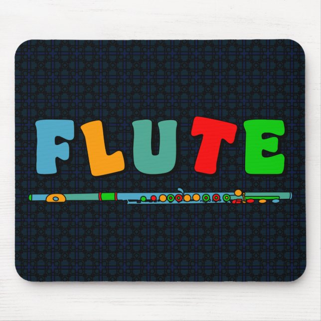 Farbenfrohe Flute Mousepad (Vorne)