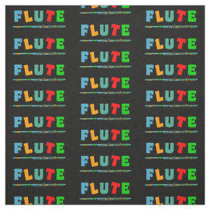 Farbenfrohe Flute Stoff