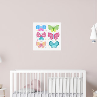 Farbenfrohe Flutter-Freunde Poster