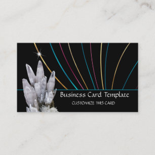 Farbenfrohe Fohlen wie Curven Streifen und Kristal Visitenkarte