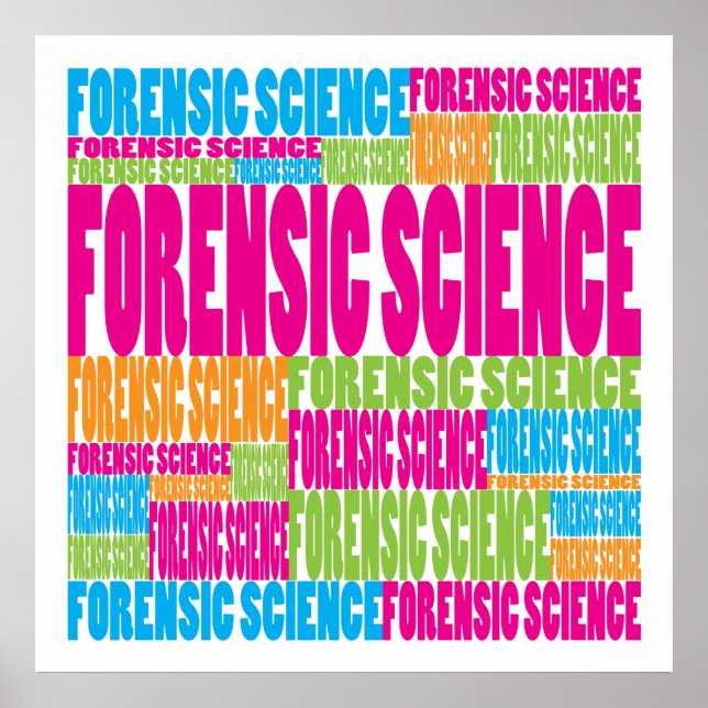 Farbenfrohe forensische Wissenschaft Poster (Vorne)