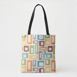 Farbenfrohe Formen im Mid-Century-Stil