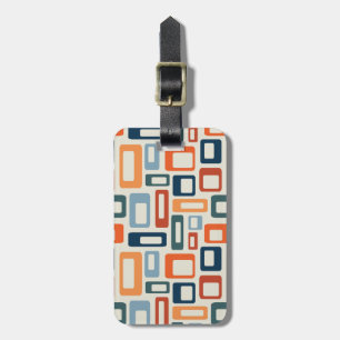 Farbenfrohe Formen im Mid-Century-Stil Gepäckanhänger