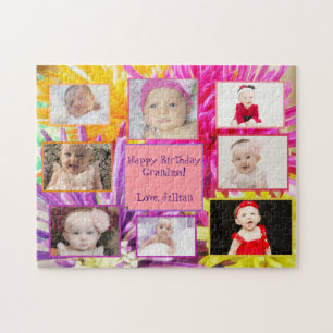 Farbenfrohe Fotocollage Puzzle