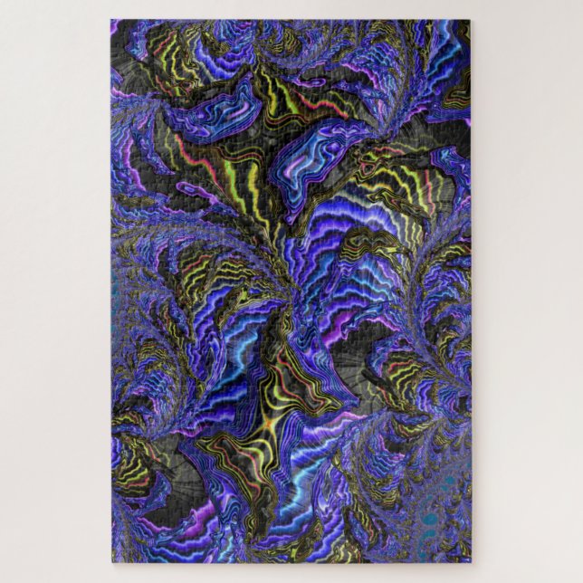 Farbenfrohe Fraktal Kunst unmöglich Puzzle (Vertikal)