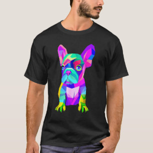 Farbenfrohe französische Bull Dog Vater Mama Boy G T-Shirt