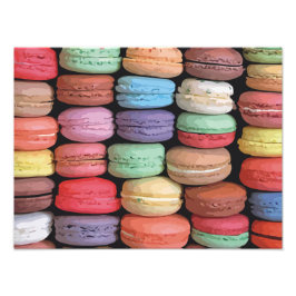 Farbenfrohe französische Macaron-Muster Fotodruck