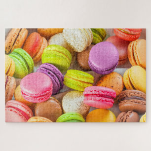 Farbenfrohe französische Macarons Geschmacksvolle  Puzzle