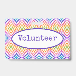 Farbenfrohe Freiwillige Ausweis