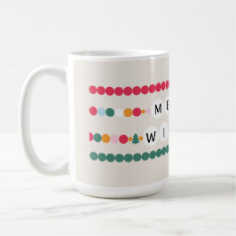 Farbenfrohe Freundschaft Bracelet Merry wünscht fr Kaffeetasse