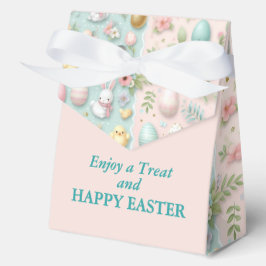Farbenfrohe Frohe Ostern 4"b x 2"l x 5"h Geschenkschachtel