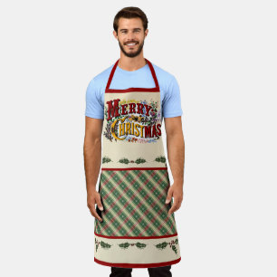 Farbenfrohe "Frohe Weihnachten" Schürze
