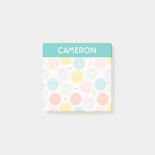 Farbenfrohe, fröhliche Gesichtspflege Post-it Klebezettel (Vorderseite)