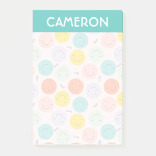 Farbenfrohe, fröhliche Gesichtspflege Post-it Klebezettel