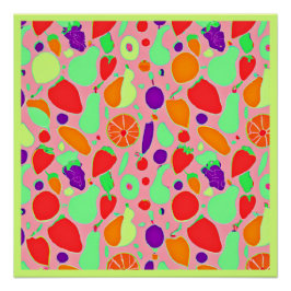 Farbenfrohe fruchtbare Spektralmuster Poster