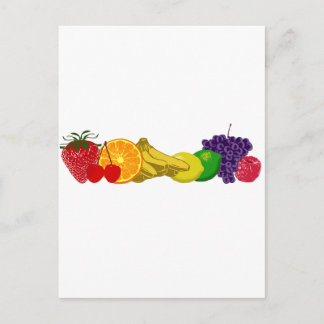 Farbenfrohe Früchte: Postkarte