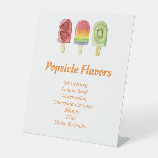 Farbenfrohe Fruchtsäfte Geschmack Sommerliches Par Sockelschild (Vorderseite)