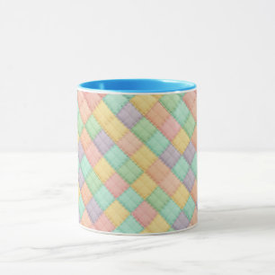 Farbenfrohe Frühlings-/Oster-Quilt im Vintage-Patc Tasse