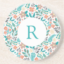 Farbenfrohe Frühlingsblumen Muster Mauspad